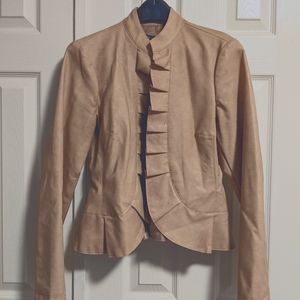 Ladies Soft Pink Ultra soft Leather Jacket